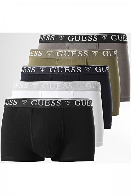 Pack de 5 boxers stretch Guess jeans F8JK BLACK WHITE GREY GRE U4RG16 K6YW1