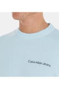 Pull 100%coton logo brodé Calvin klein CYR Keepsake Blue J30J324974
