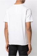 Tee shirt en coton à logo printé Yves Saint Laurent 9019 BLANC BMK577121