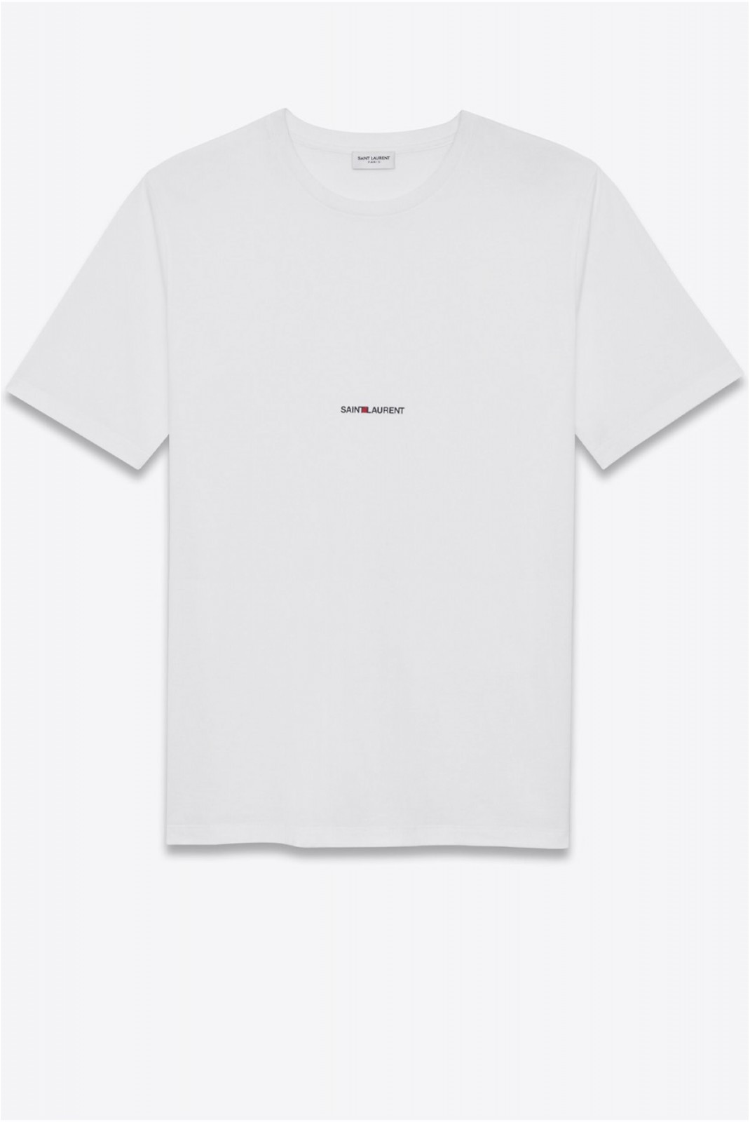 TShirt regular 100% coton print logo Yves Saint Laurent 9000 BLANC BMK464572 YB2DQ