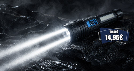 MÉGA LAMPE TORCHE LED